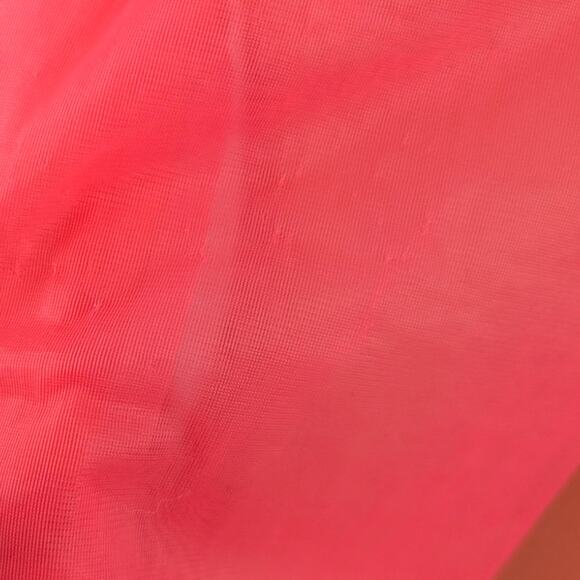 Vintage 1960s Guava Pink Nylon Chiffon Robe - Picture 6 of 6